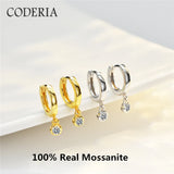 18K Moissanite 0.1CT Pendant Earrings Sterling Silver
