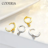 18K Moissanite 0.1CT Pendant Earrings Sterling Silver