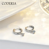 18K Moissanite 0.1CT Pendant Earrings Sterling Silver
