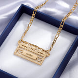 18K Tiny Name Necklace for Women - Engrave Any Name Pendant