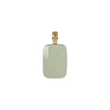 18K Natural Hetian Jade Gray Jade Pendant Women's Sweater Chain Pendant