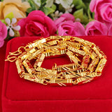 18K Not Fade Forever Unisex Necklace Colgantes Bizuteria Kolye Bijoux Femme