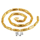 18K Not Fade Forever Unisex Necklace Colgantes Bizuteria Kolye Bijoux Femme