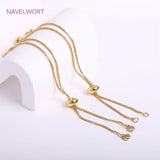 18K Plated 1.0mm Box Chain Bracelet Component
