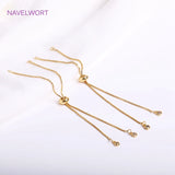 18K Plated 1.0mm Box Chain Bracelet Component