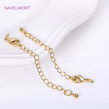 18K Plated Jewelry Extender Chain, 6.6cm Tail Chain with Lobster Clasps