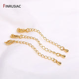 18K Plated 60mm Bracelet Extender Chain Heart Extension Chains For Jewelry