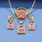18K Plated African Jewelry Dubai Bridal Wedding Dress Accessories Set
