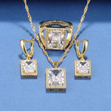 18K Plated African Jewelry Dubai Bridal Wedding Dress Accessories Set