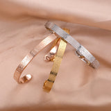 18K Plated Ayatul Kursi Cuff Bangle Islamic Muslim Quran Bracelet