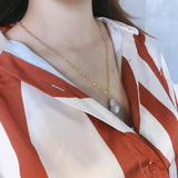 Baroque Pearl Necklace 925 Sterling Silver Freshwater Pearl TLX858