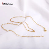 18K Plated Beads Chains For Jewelry Making Brass Metal Beads Necklace Chains