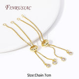 18K Plated Box Chain Bracelet Component with Silicone Beads