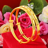 Vintage Bamboo Sandblasted Bracelet Wedding Engagement Jewelry Gift