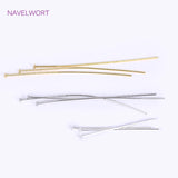 18K Plated Brass Curved Pins for DIY Beading Jewelry