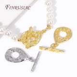 18K Plated Brass Droplet Toggle Clasps for Jewelry Making