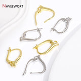 18K Plated Brass Earring Clasps Earring Hooks Accessories