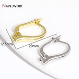 18K Plated Brass Earring Clasps Earring Hooks Accessories