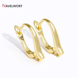 18K Plated Brass Earring Clasps Earring Hooks Accessories
