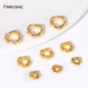 18K Plated Brass Spacer Beads for Jewelry Making Supplies