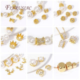 18K Plated Brass Large Leaf Filigree Bead Caps DIY Jewelry Making