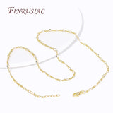 18K Plated Brass Metal 2.5mm Thin Chain Necklace for DIY Jewelry