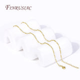 18K Plated Brass Metal 2.5mm Thin Chain Necklace for DIY Jewelry