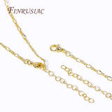 18K Plated Brass Metal 2.5mm Thin Chain Necklace for DIY Jewelry