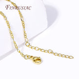18K Plated Brass Metal 2.5mm Thin Chain Necklace for DIY Jewelry