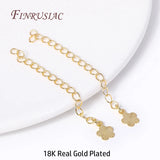 18K Plated Brass Metal Extension Chains for Jewelry Making