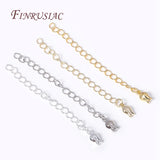 18K Plated Brass Metal Extension Chains for Jewelry Making
