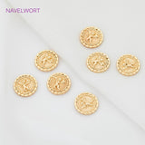 18K Plated Brass Angel Fairy Charms Pendants for DIY Jewelry Making