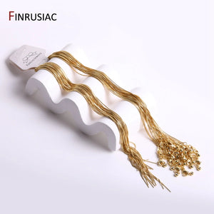 18K Plated Brass Necklace Chains for Jewelry Making