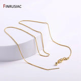 18K Plated Brass Necklace Chains for Jewelry Making