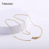 18K Plated Brass Necklace Chains for Jewelry Making