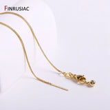 18K Plated Brass Necklace Chains for Jewelry Making