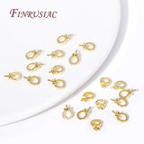 18K Plated Brass Pearl Pendant Bails Connectors DIY Jewelry Making Supplies