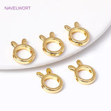 18K Plated Circle Bead Frame Cat/Rabbit Shape Connector for DIY Jewelry Making