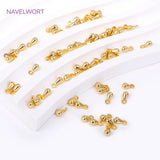 18K Plated Brass Water Drop Pendants Tail Extender Chain