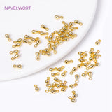 18K Plated Brass Water Drop Pendants Tail Extender Chain