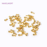 18K Plated Brass Water Drop Pendants Tail Extender Chain