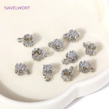 18K Plated Brass Spacer Beads Pendant Charms Metal Bail Beads for DIY Jewelry