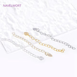 18K Plated Brass Extension Chains for DIY Jewelry Making