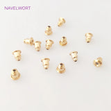 18K Plated Bullet Ear Plugs Stopper for DIY Earring Making