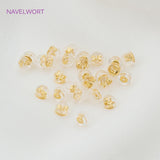 18K Plated Bullet Ear Plugs Stopper for DIY Earring Making