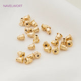 18K Plated Bullet Ear Plugs Stopper for DIY Earring Making