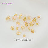 18K Plated Bullet Ear Plugs Stopper for DIY Earring Making