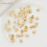 18K Plated Bullet Ear Plugs Stopper for DIY Earring Making