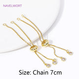 18K Plated Chain Extender with Silicone Beads for Jewelry Making