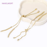 18K Plated Chain Extender with Silicone Beads for Jewelry Making